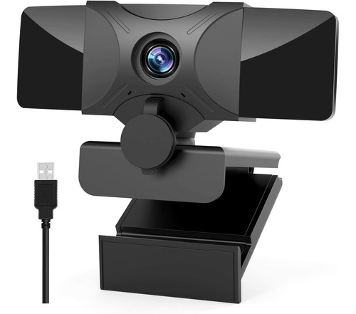 Webcam Con Micrófono 1080p Hd Usb Webcams Con Cubierta...