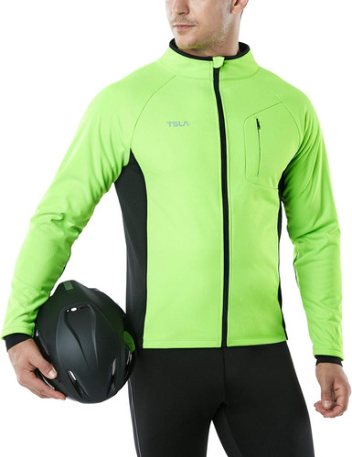 Tsla Chaquetas De Ciclismo De Invierno Para Hombre, Chaqueta