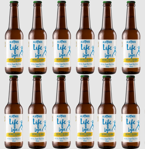 Cerveja Low Carb Albanos Life Lager Diet Top1 Brasil 12 Un