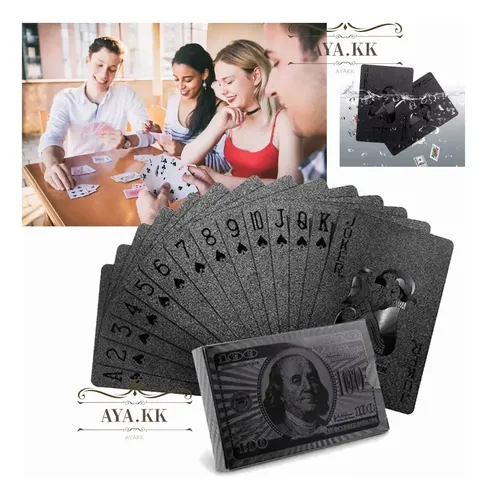 Carte Da Gioco In Plastica Impermeabili | Mazzo Poker Con Lamina D'Oro Donald Trump | Confezione Da 2