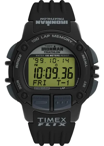 Relógio Timex Para Homem Ironman Triathlon Flix 100 Lap 42mm