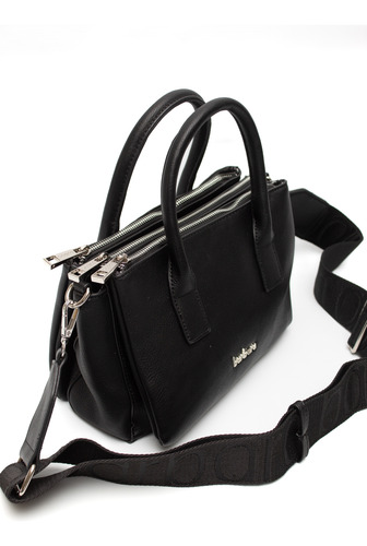 Cartera Barbara Bags Importada Mujer Manija Metalica
