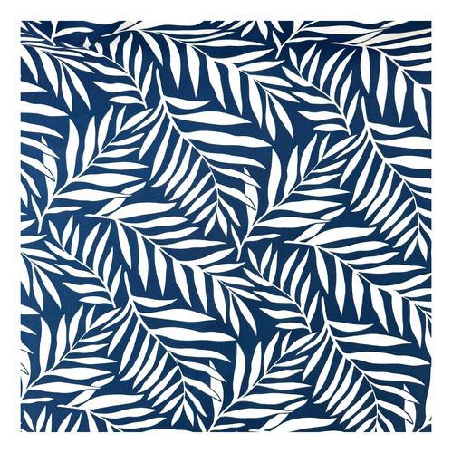 Tela Tropical Mecánico 1.50 De Ancho Estampado Antimanchas Azul Marino Estampado