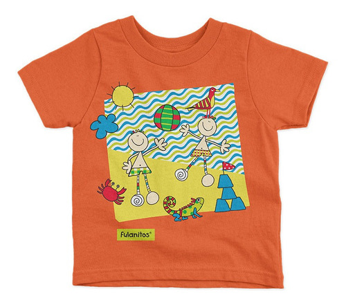 Playera Infantil Fulanitos,  Iguana Beach