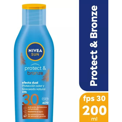 Protector Solar Y Bronceador Nivea Sun Loción Fps 30 200ml