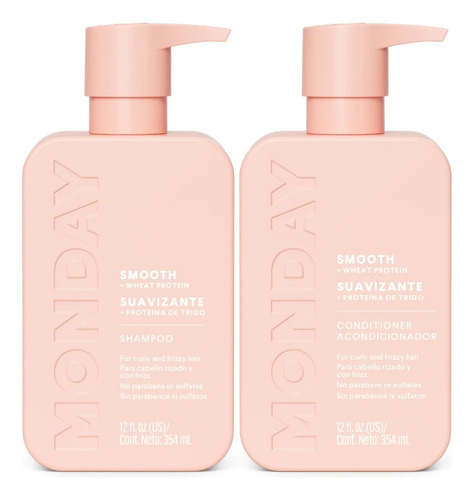 Set Monday Smooth Shampoo Acondicionador Suaviza Tu Cabello