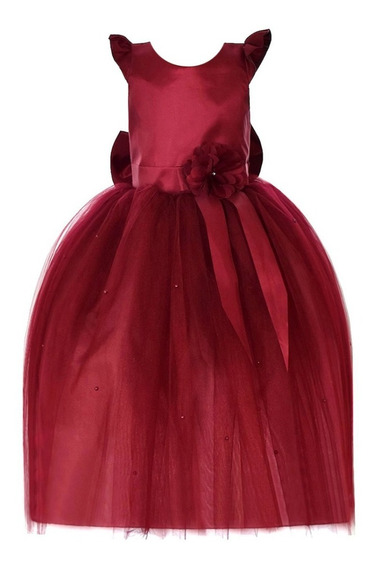 Vestidos De Nina Elegantes Color Vino | MercadoLibre 📦