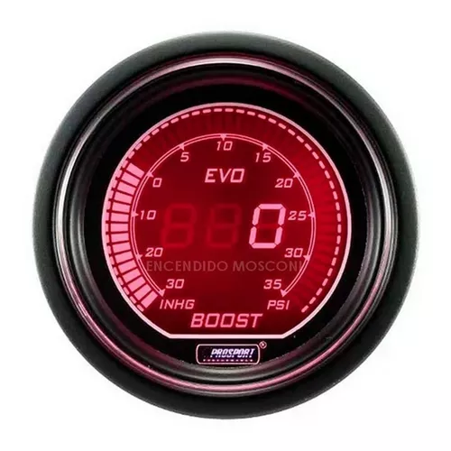Reloj Presión De Turbo Electrónico 52mm Evo Prosport