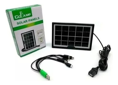 Cargador Panel Solar 8w, 6v Celular Energía Solar 