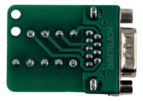 Adaptador Db9 Clema Macho Rs232 Terminal Conector Serial