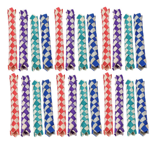 Trampas Para Dedos De Bambú, 24 Piezas, Pájaros, Loros, Jugu