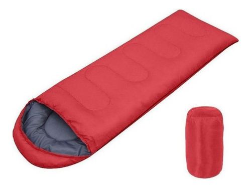 Saco De Dormir De Camping Ligero Para Interior Y Exterior Color Rojo