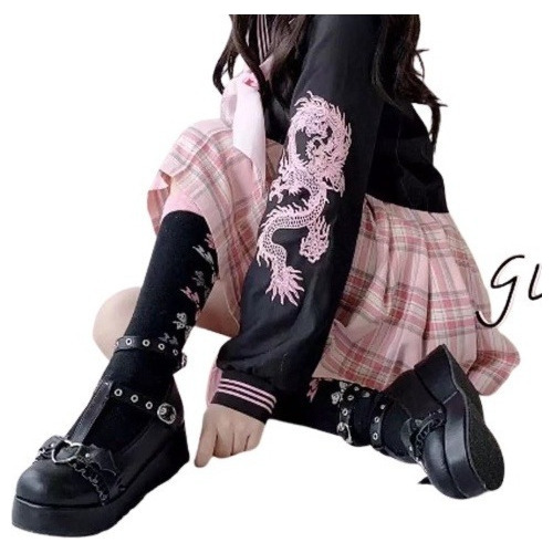 Zapatos Lolita Bowknot Plataforma Punk Gótico Oscuro