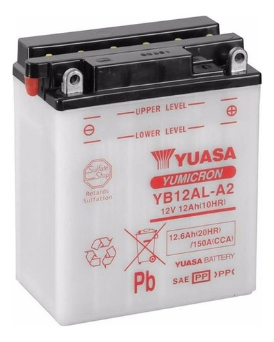 Batería Moto Yuasa Yb12al-a2 Yamaha Fzr400 88/90