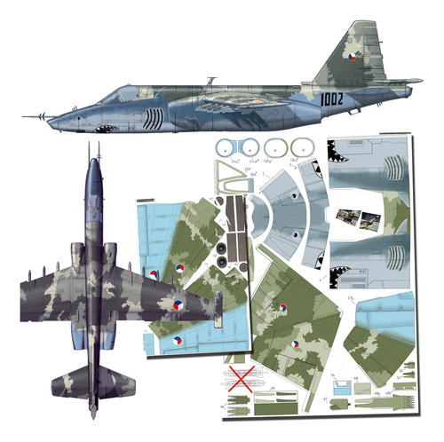 Su 25 Escala 1.33 Papercraft