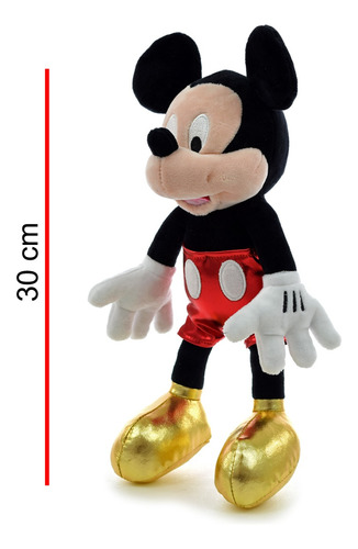 Imagen 3 de 9 de Peluche Mickey Brilloso 30cm Orig. Phi Phi Toys
