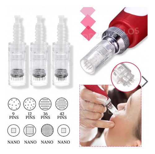 20 Cartuchos Para Dermapen 42 Pines Bayoneta