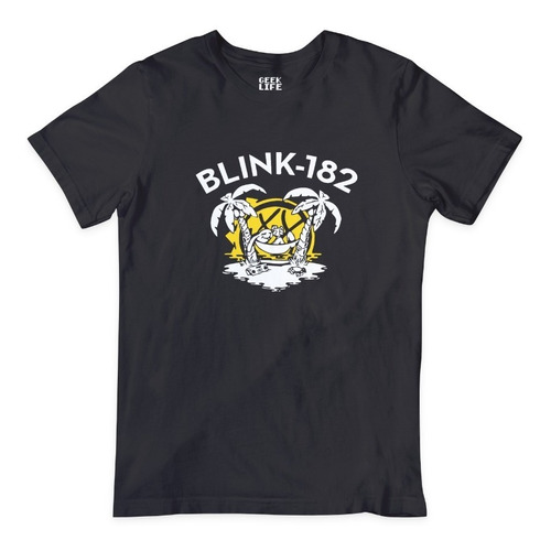 Camiseta Blink 182 Logo Beach Rock
