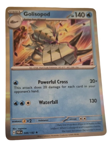 Golisopod Holo Rare  Pokemon Tcg Original+10 Cartas