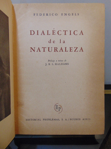 Adp Dialectica De La Naturaleza Federico Engels / Problemas