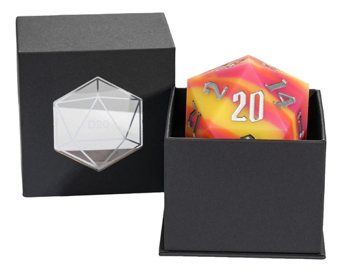 Dado Jumbo De Silicona 20 Lados P/ Juegos De Mesa Didáctico
