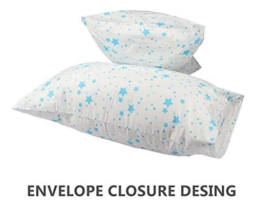 Paquete De 2 Fundas De Almohada De Algodón Blanco Con Cierre