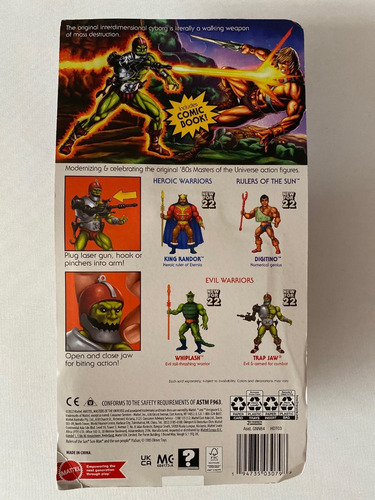Trapjaw Motu Origins Retro Mattel Wave 10 Trap Jaw Unpunched (Usado)