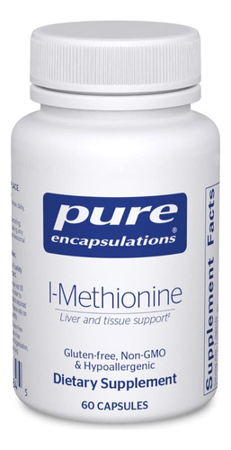 L-metionina Pure Encapsulations 60 Cápsulas