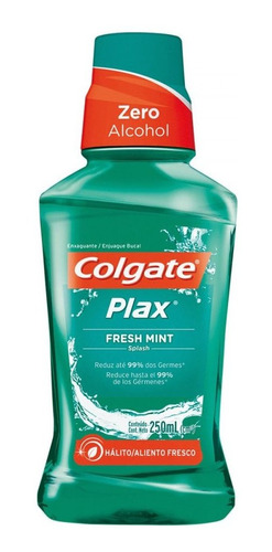 Enxaguante Bucal Sem Álcool Colgate Plax Fresh Mint 250ml