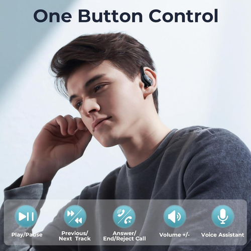 Audífonos Bluetooth 5.3 Deportivos, Estuche De Carga Led
