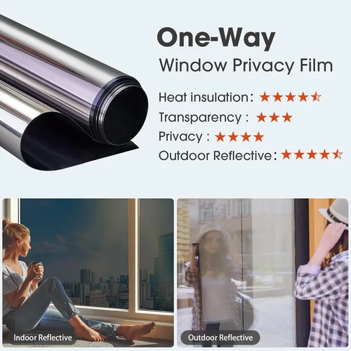 Película Unidireccional Para Ventana Anti-uv Y Privacidad