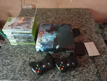 Comprar Xbox 360 (bloqueado) Com Dois Controles Originais Mais Jogos