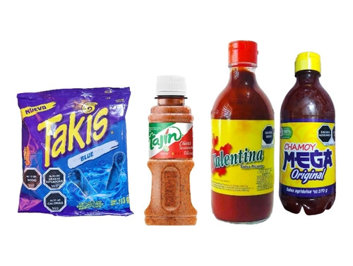 Takis Blue Azules-salsa Valentina-chamoy- Tajin142g