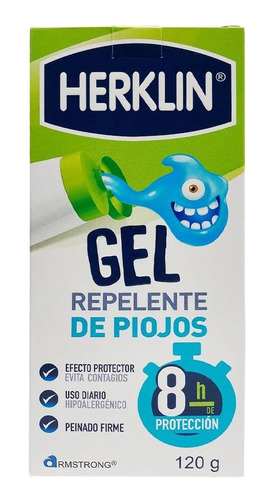 Gel Repelente De Piojos Herklin 120 G