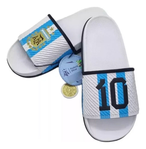 Ojota Chinela Seleccion Argentina Messi 10 Playera Bagunza