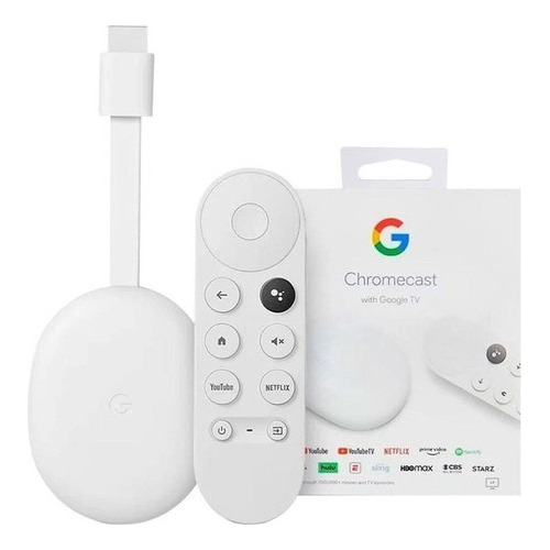 Google Chromecast Google Tv Control Voz 4k 8gb Snow 2gb Ram