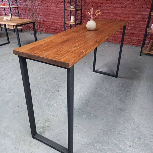 Barra Desayunador Estilo Industrial 120x50x100 Alto