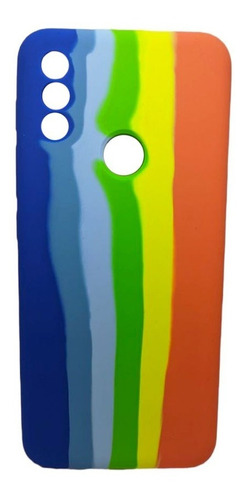 Carcasa Protector Silicon Antishock Multicolor Para Moto E20