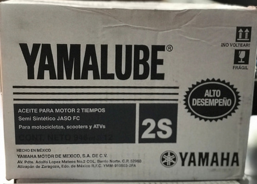 Caja 12 Litros Aceite Yamalube 2t Semi-sintetico