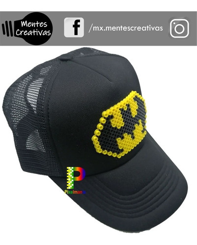 Gorra Negra Batman Pixeles