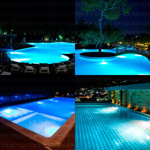 Lampara Luces Led Pileta 15w Luminaria Piscina Rgb Cuotas