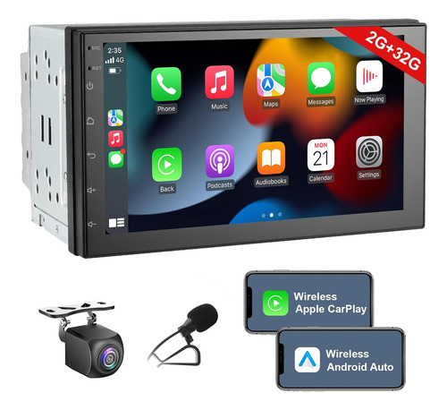 Estéreo De Coche 7 Pulgadas Din Bluetooth Carplay Android Au