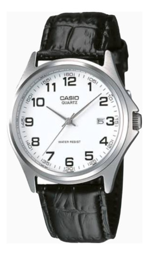 Reloj Casio Hombre Mtp-1183e-7bdf / Con Números Fecha Cuero