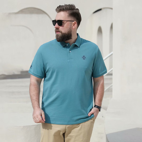 Polo De Verano De Talla Grande Para Hombre, Playera Con Sol