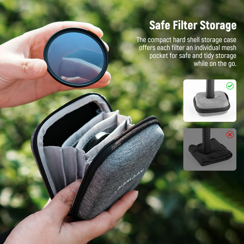 Kit De Filtros De Lentes Neewer Uv, Cpl Y Nd4 De 82 Mm Con B
