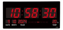 Comprar Relógio De Parede Led Digital Grande 45.5cm Termômetro Data