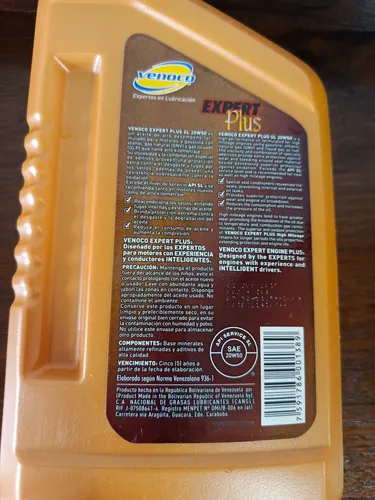 Aceite Para Carro Venoco 20w50