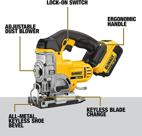 Sierra Caladora Inalambrica 20v Litio Dcs331m1 Dewalt