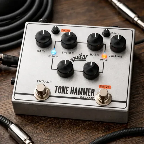 ベース aguilar / TONE HAMMER PREAMP V2 PREAMP Pedal Aguilar Tone Hammer V2 Preamp / Direct Box Cinza | MercadoLivre