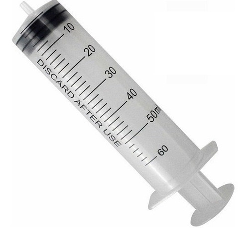 Jeringa Estéril 60 Ml. Coronet Sin Aguja Pico Liso X 25 Un. Capacidad En Volumen 60 Cc